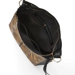 2-Piece Animal-Print Handbag & Pouch Set for Women