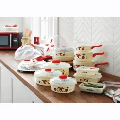24-Piece Apple Microwave Cookware Set