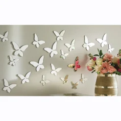 20-Piece Butterfly Wall Decals