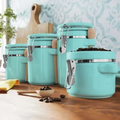 4-Piece Canister Set with Spoon
