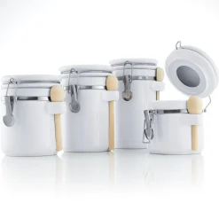 4-Piece Canister Set with Spoon