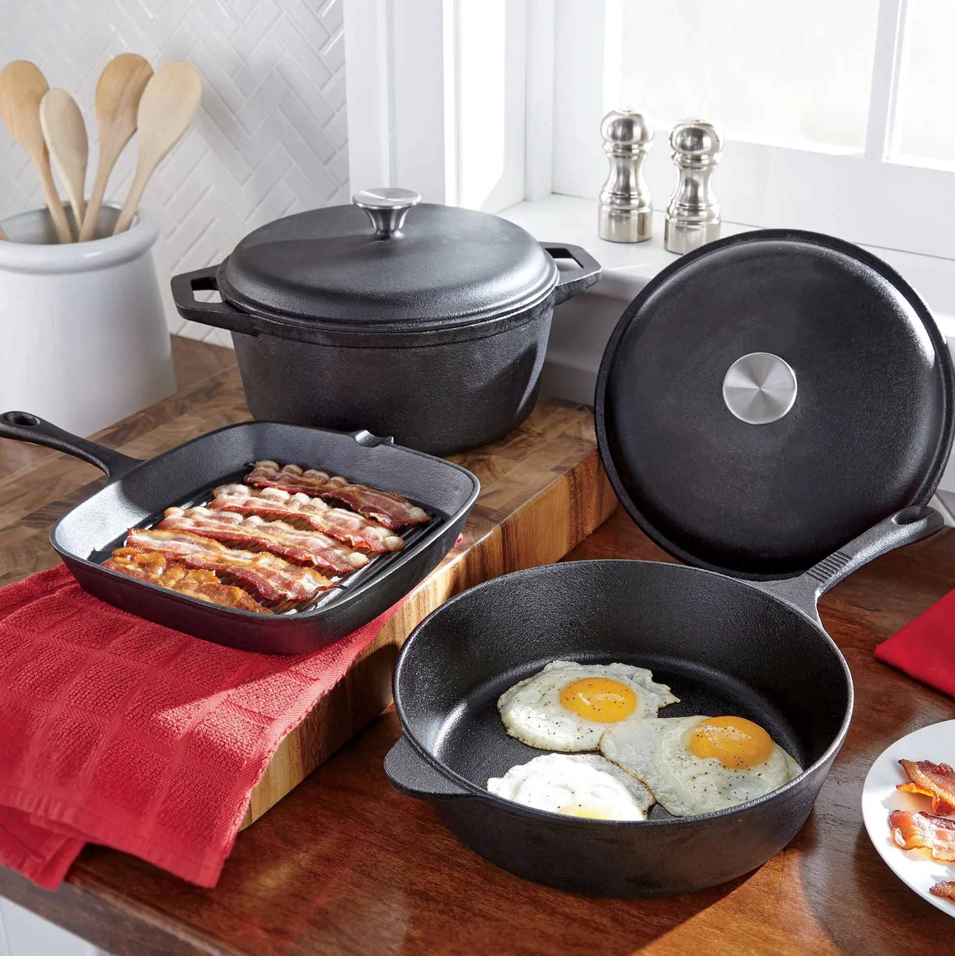 5-Piece Cast Iron Cookware Set