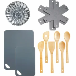 20-Piece Ceramic Metallic Cookware Set