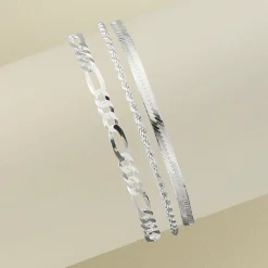 3-Piece Chain Bracelet Set
