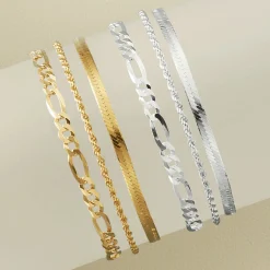 3-Piece Chain Bracelet Set