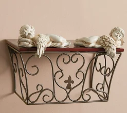 2-Piece Cherub Angel Shelf Sitter Set