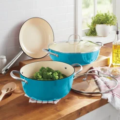 5-Piece Enameled Cast Iron Cookware Set