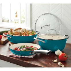 5-Piece Enameled Cast Iron Cookware Set