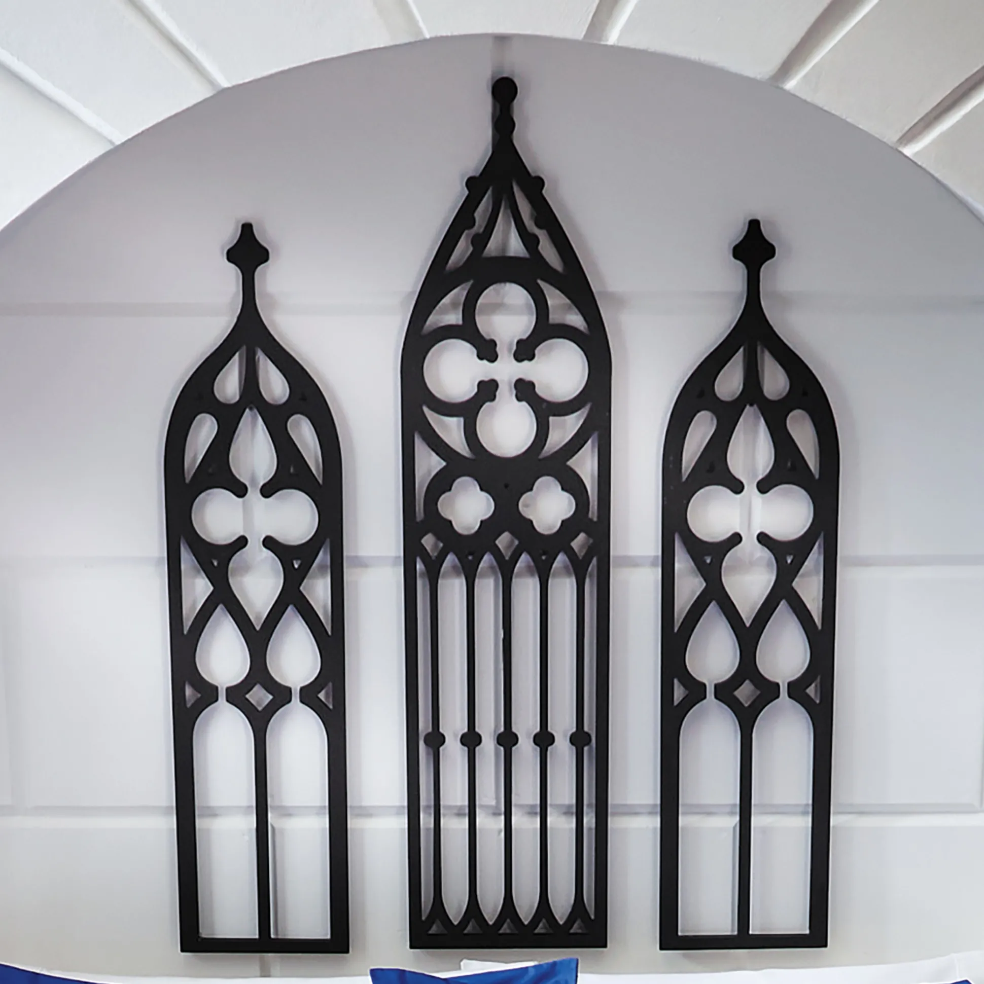 3-Piece Gothic Church Wall Art