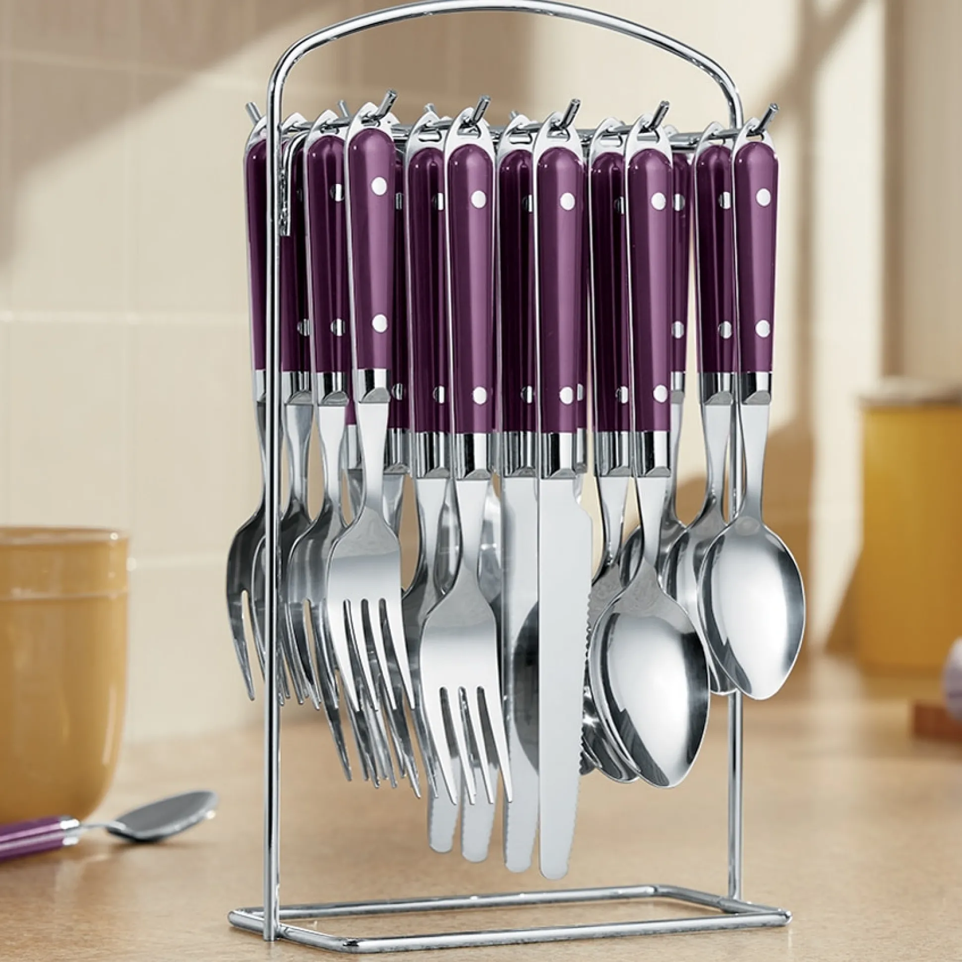 20-Piece Hanging Flatware Set