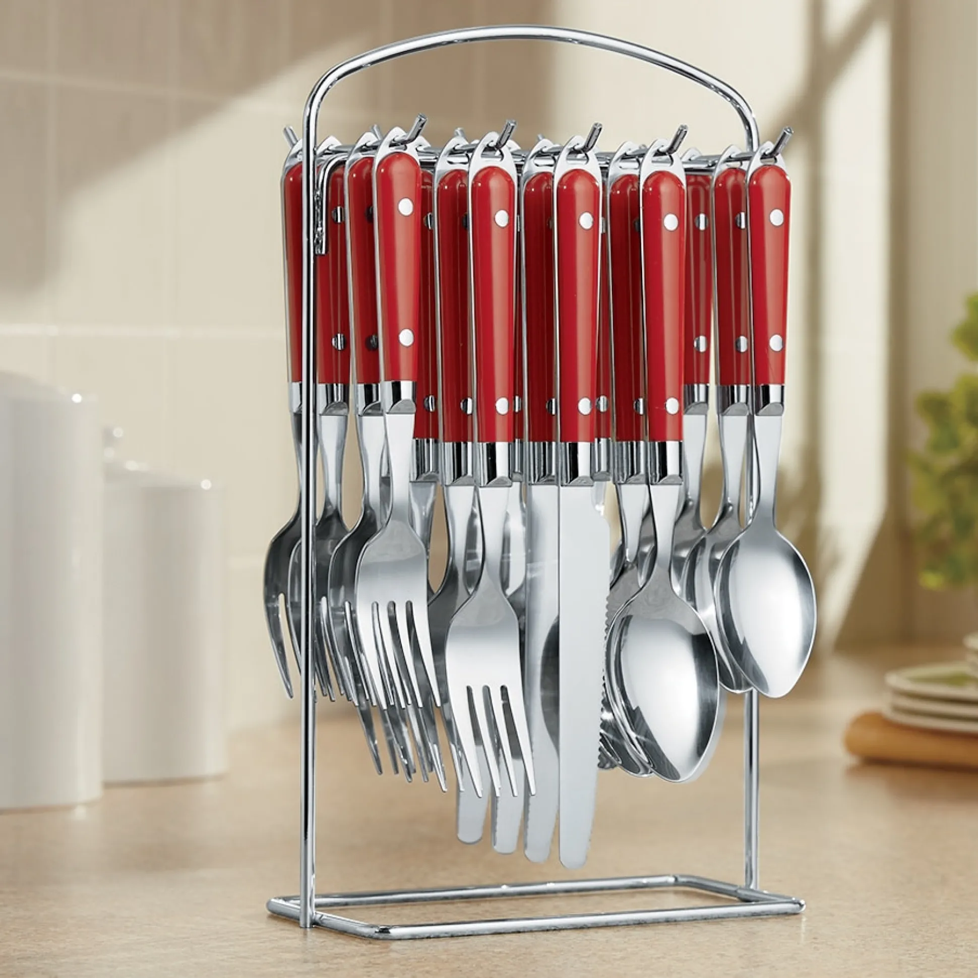 20-Piece Hanging Flatware Set