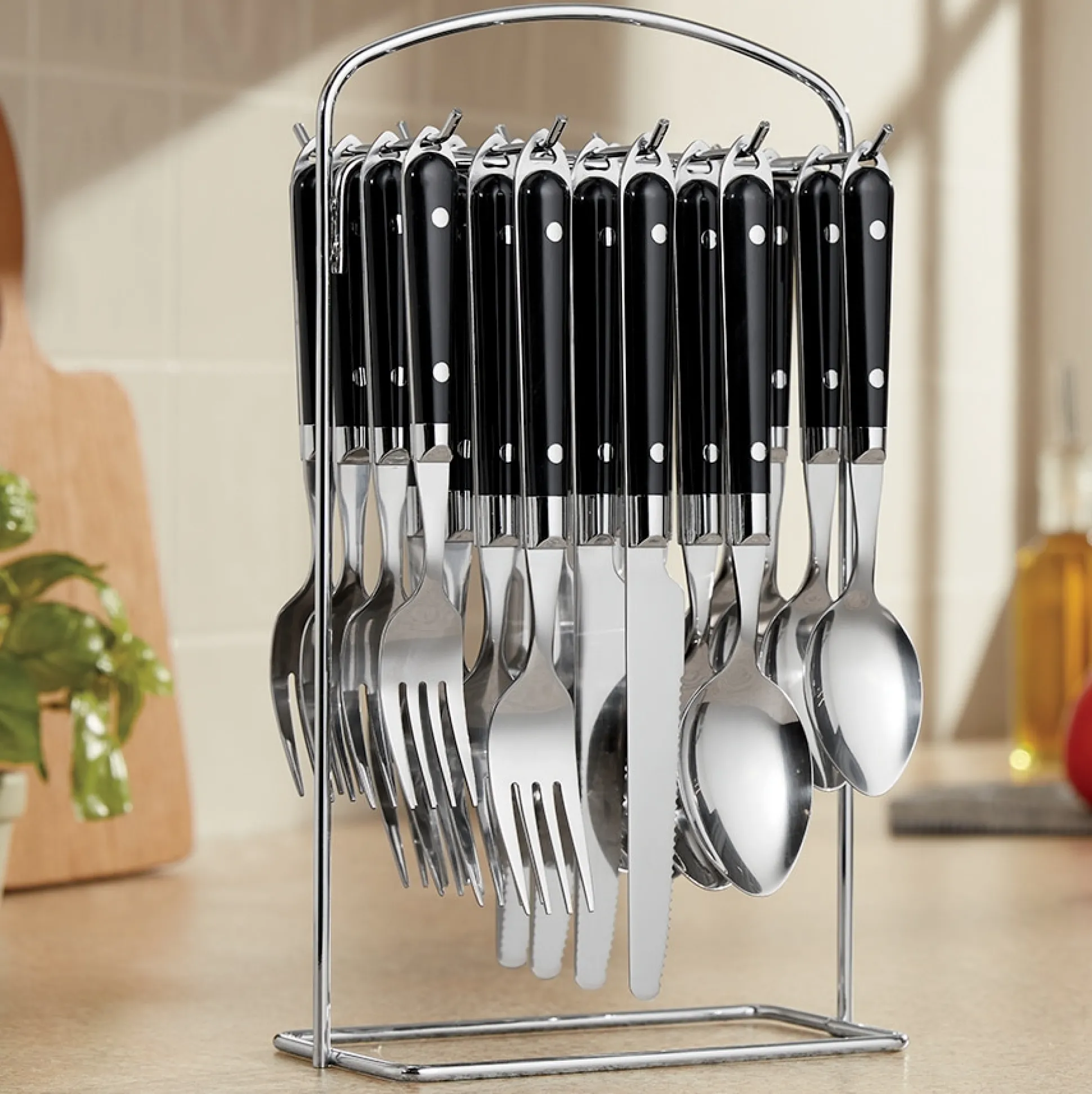 20-Piece Hanging Flatware Set