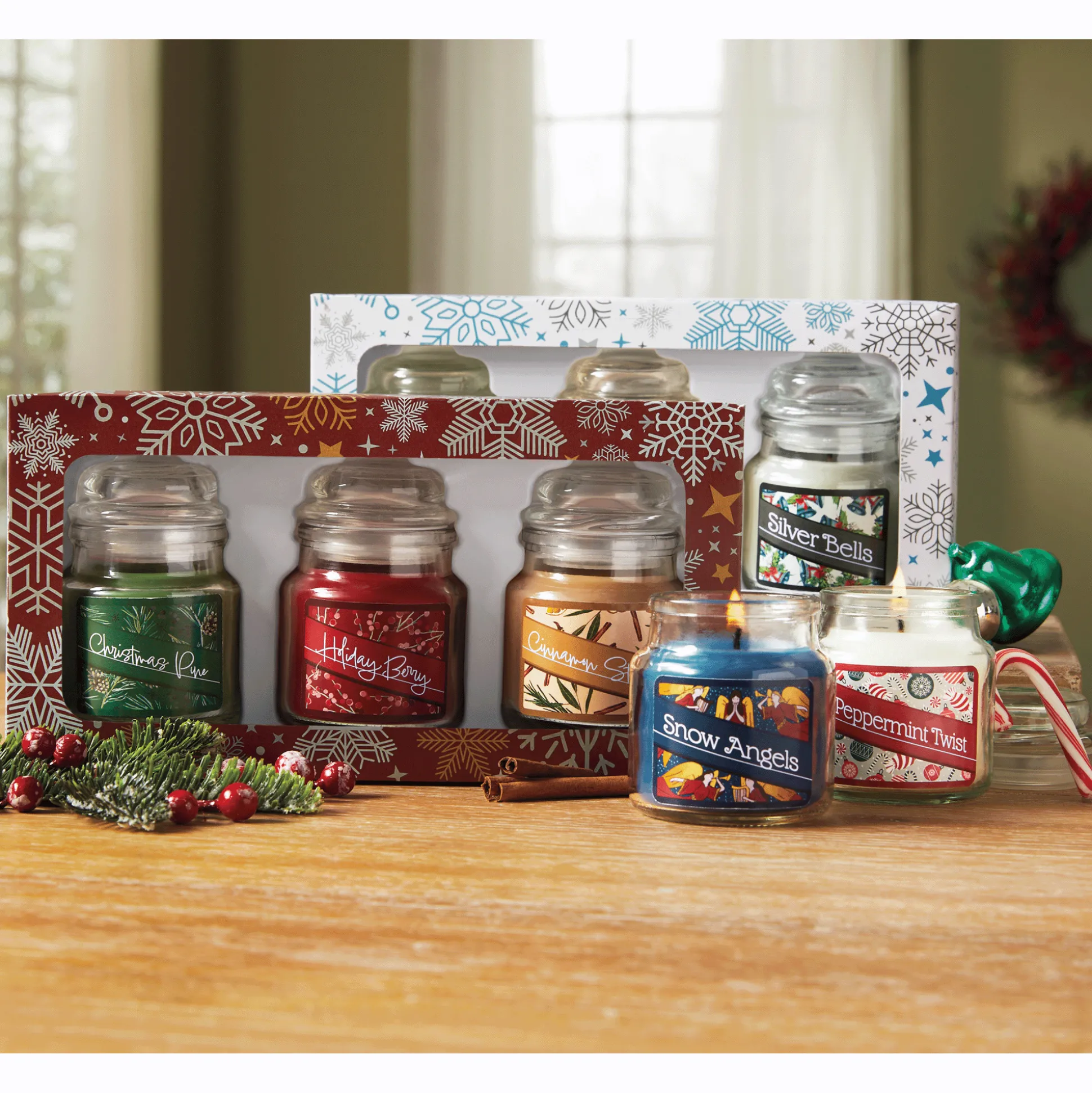3-Piece Happy Holidays Candles Set