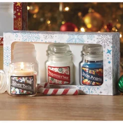 3-Piece Happy Holidays Candles Set