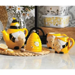 5-Piece Honeybee Gnome Tea Set