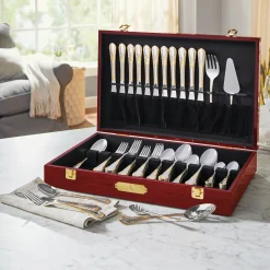 77-Piece Isabella Flatware Set with Case