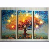3-Piece Lit Colorful Tree Triptych