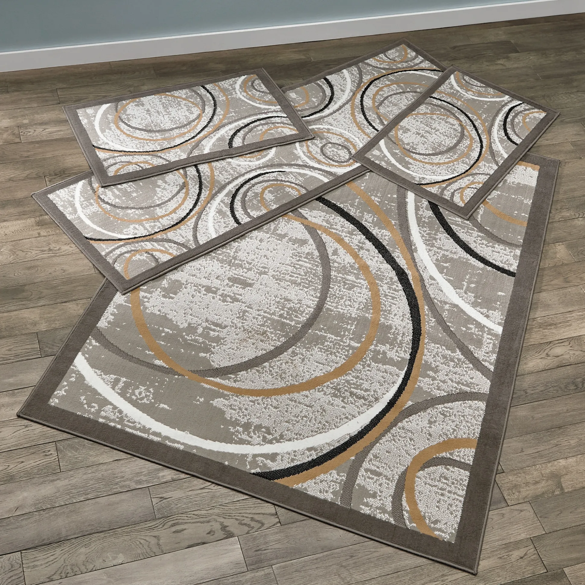 4-Piece Loops Rug Set