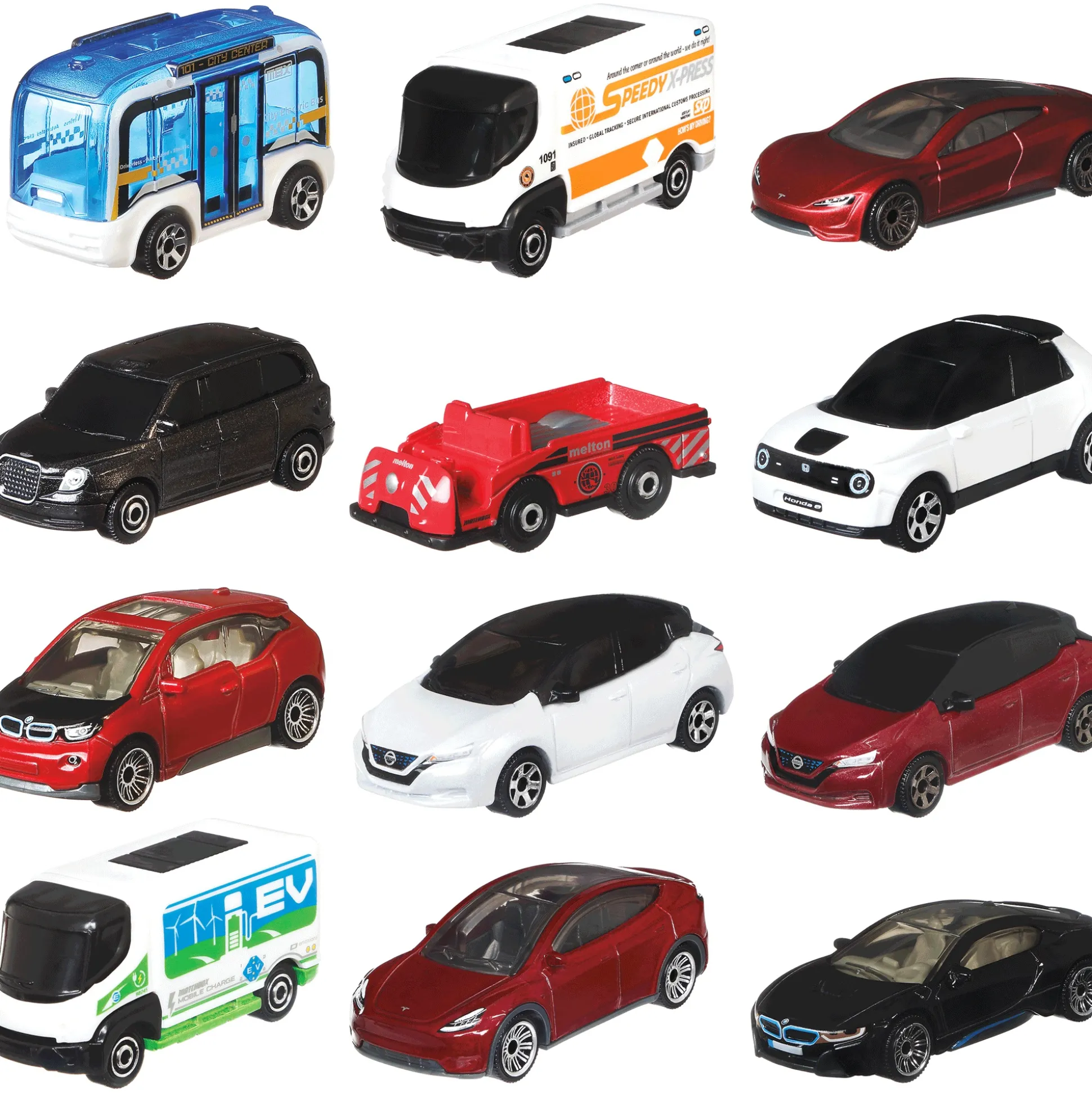 12-Piece Matchbox EV Car Set