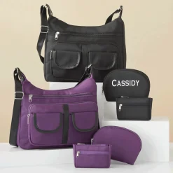 3-Piece Multi-Pocket Satchel Set