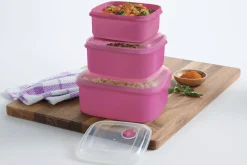 6-Piece Plastic BPA-Free Food Storage Set