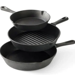 7-Piece Pre-Seasoned Cast Iron Cookware Set