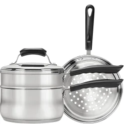 4-Piece Range Kleen 3-Quart Double Boiler Set