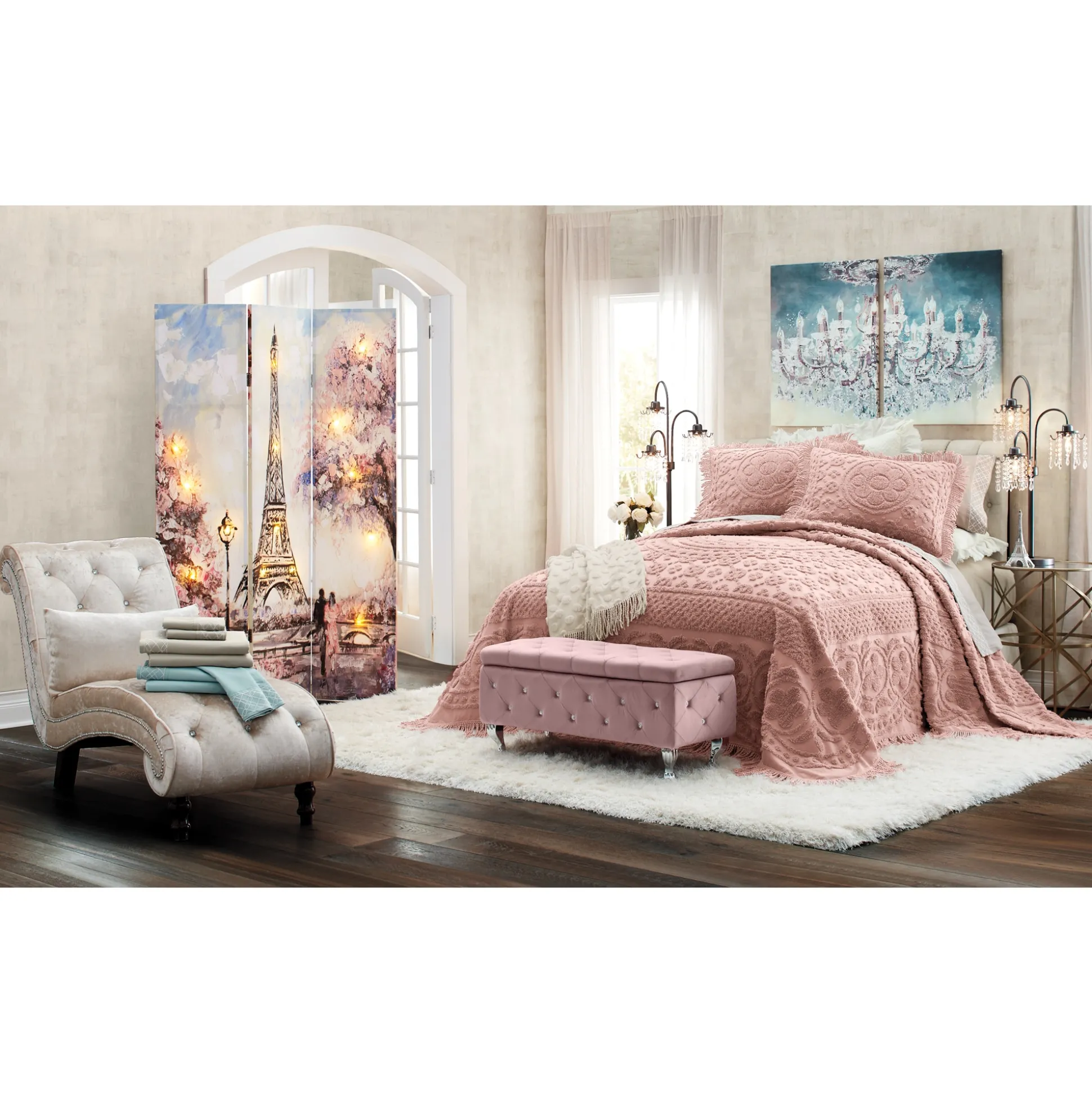2-Piece Romance Gem Chandelier Wall Art Set