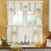 3-Piece Rooster Kitchen Curtain Set