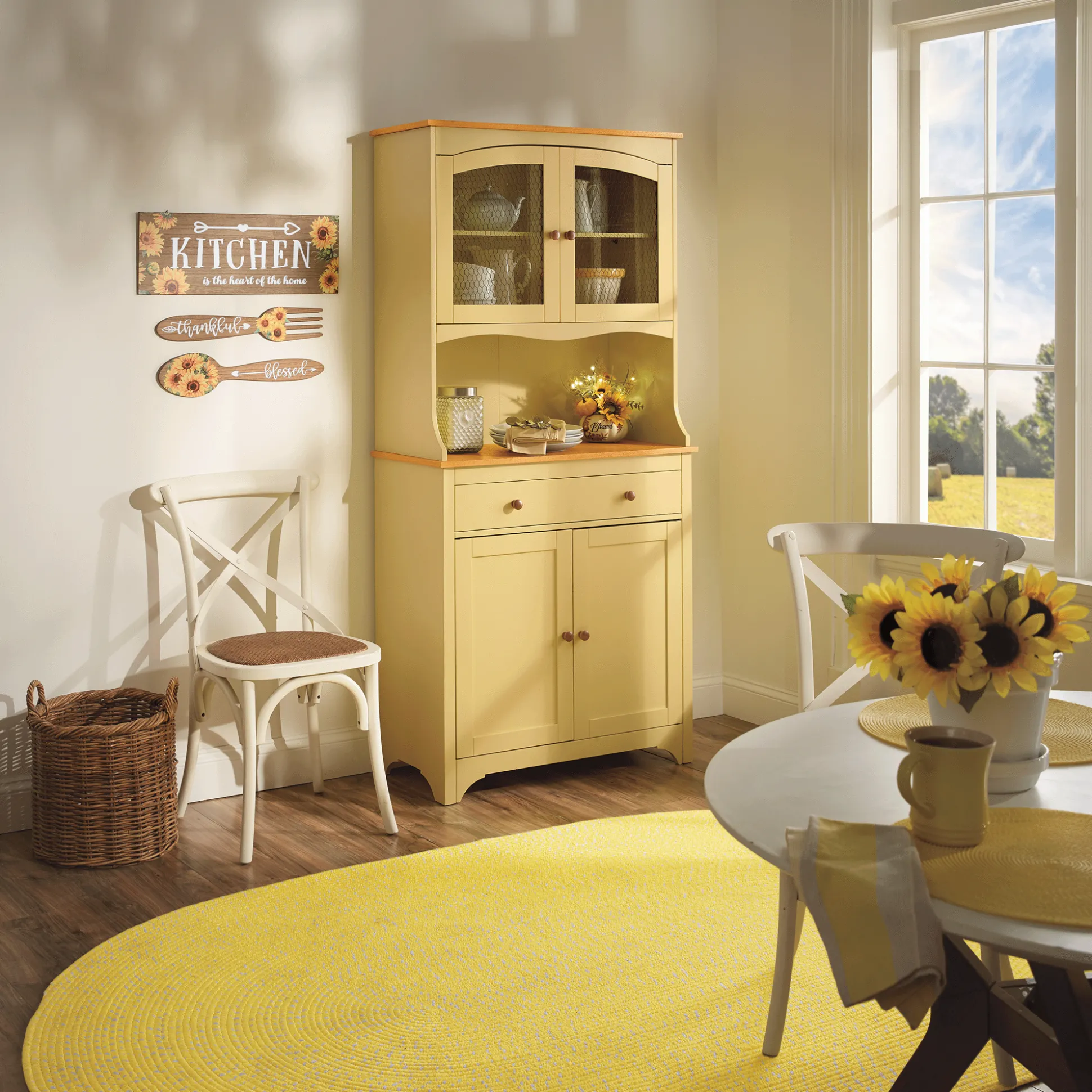 3-Piece Sunflower Kitchen Wall Art