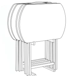 5-Piece Tray Table Set