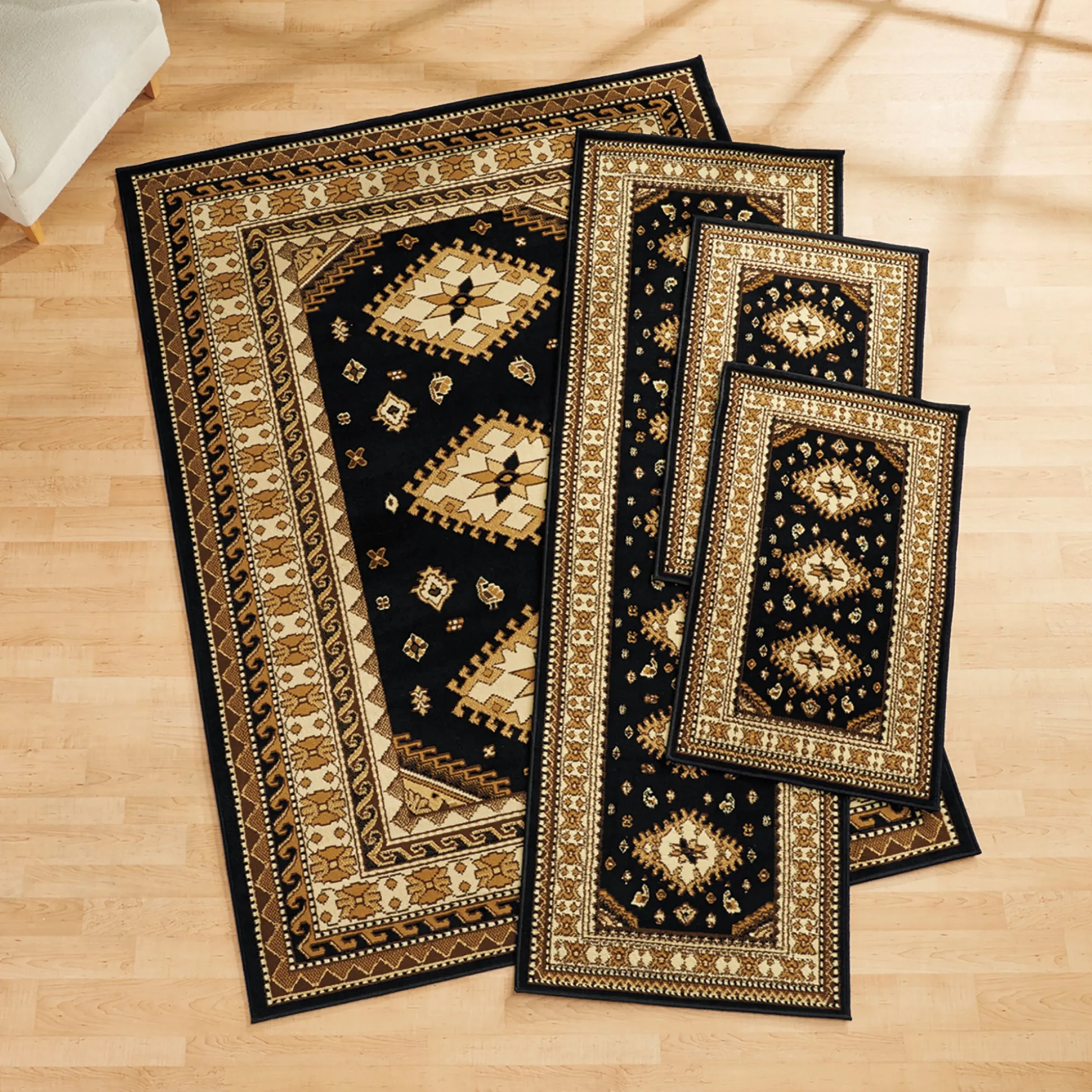4-Piece Tres Rug Set