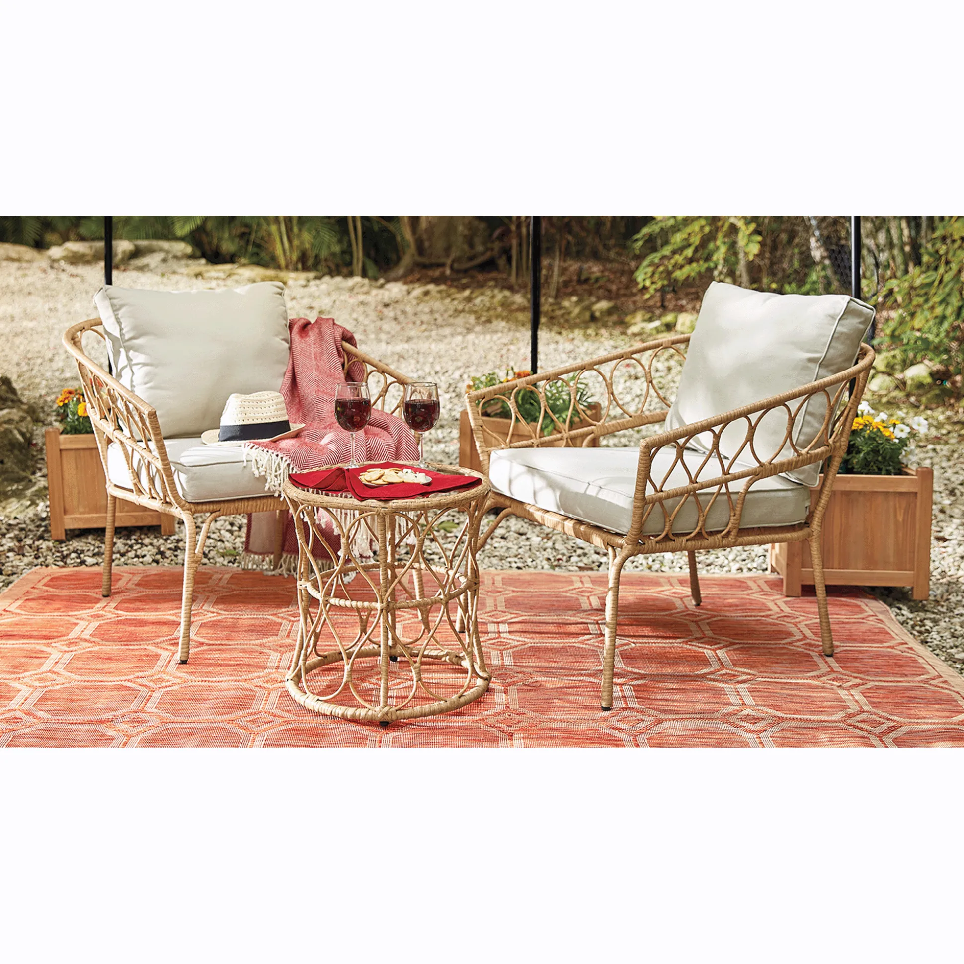 3-Piece Wicker Set