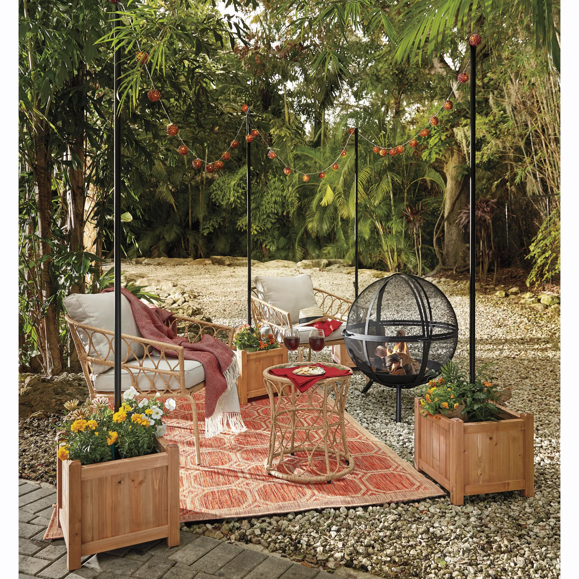 3-Piece Wicker Set
