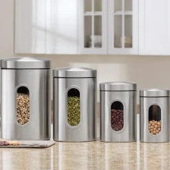 4-Piece Window Canister Set