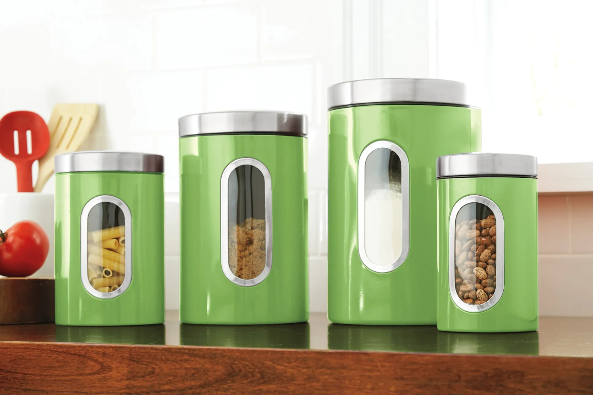 4-Piece Window Canister Set