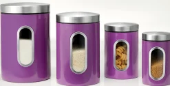 4-Piece Window Canister Set