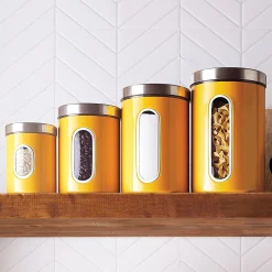 4-Piece Window Canister Set
