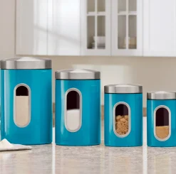 4-Piece Window Canister Set