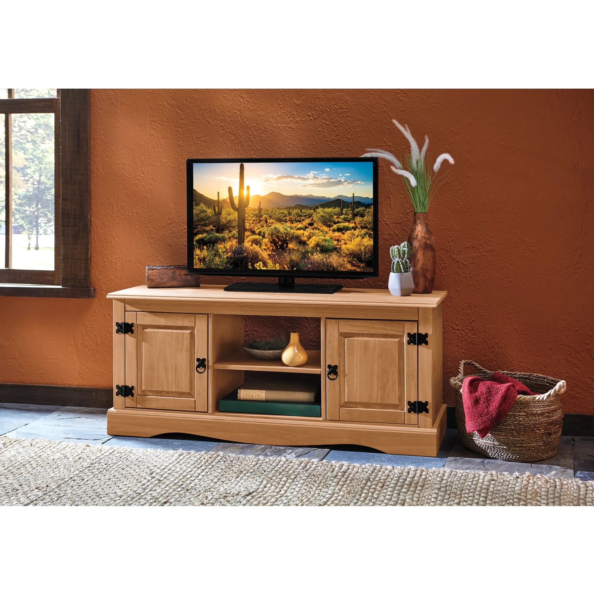Pine Media Stand