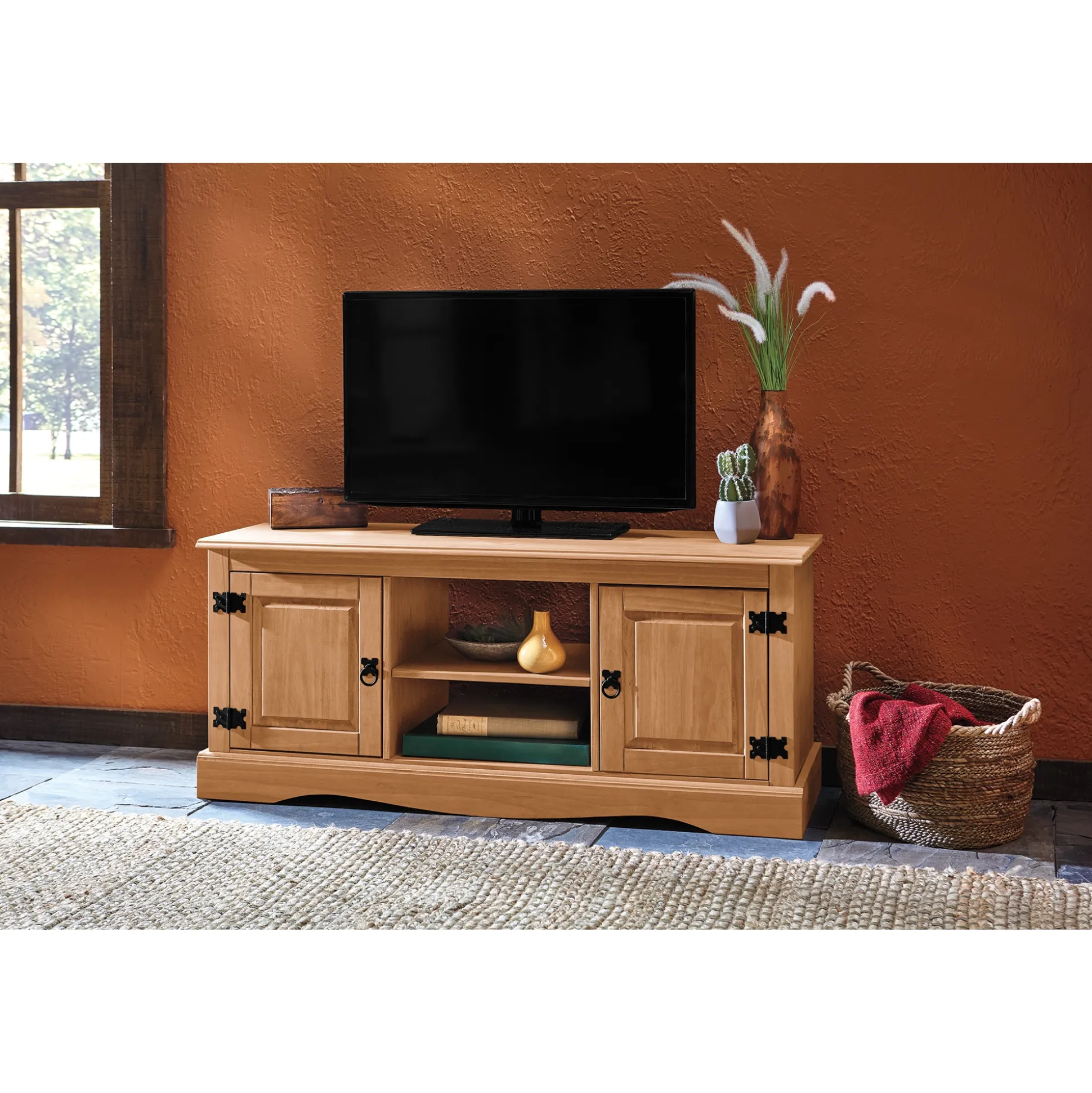 Pine Media Stand