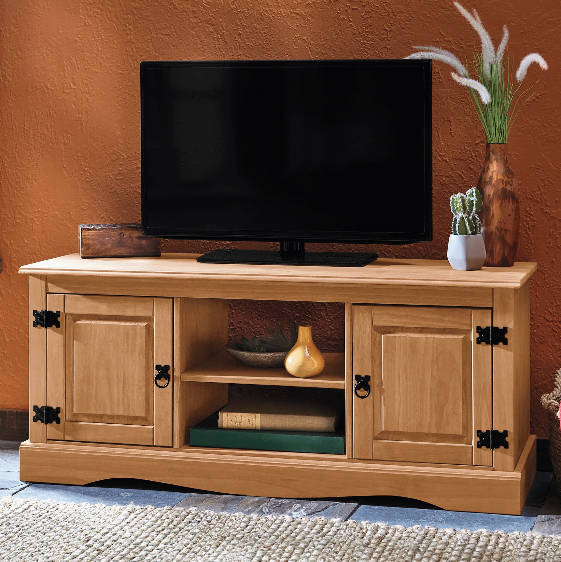 Pine Media Stand