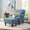 Piping and Nailhead Armchair & Ottoman - Buy Both and Save