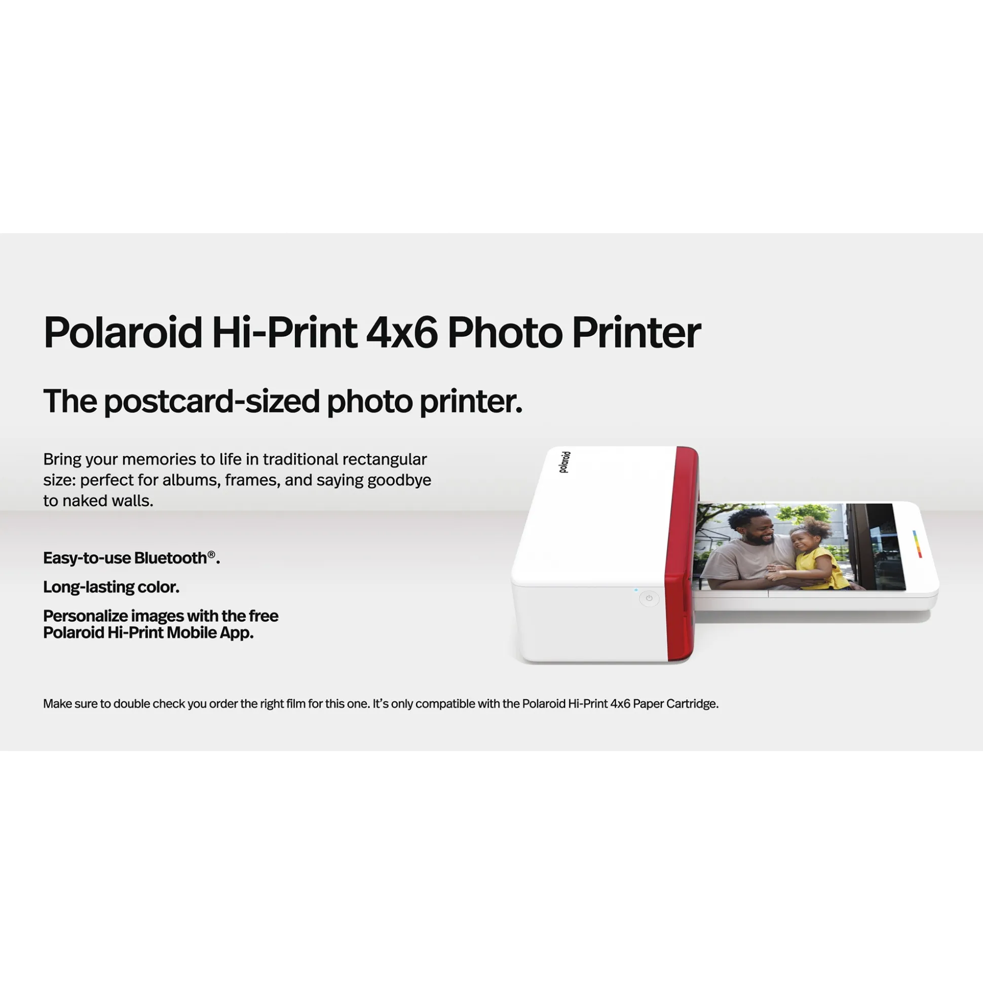 Polaroid Hi-Print Bluetooth 4x6 Photo Printer