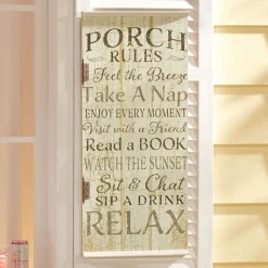 Porch Rules Sign