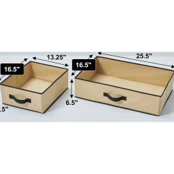 Portable Fabric Storage Wardrobe with Drawers and Hanging Bar