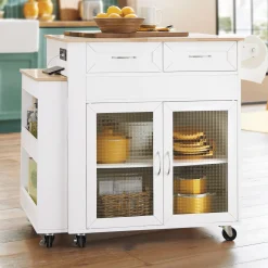 Powered Expandable Kitchen Island