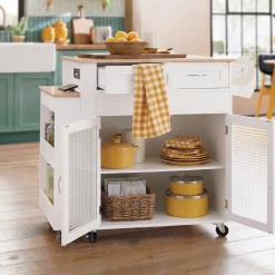 Powered Expandable Kitchen Island