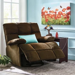 Powered Side Table with Cupholders