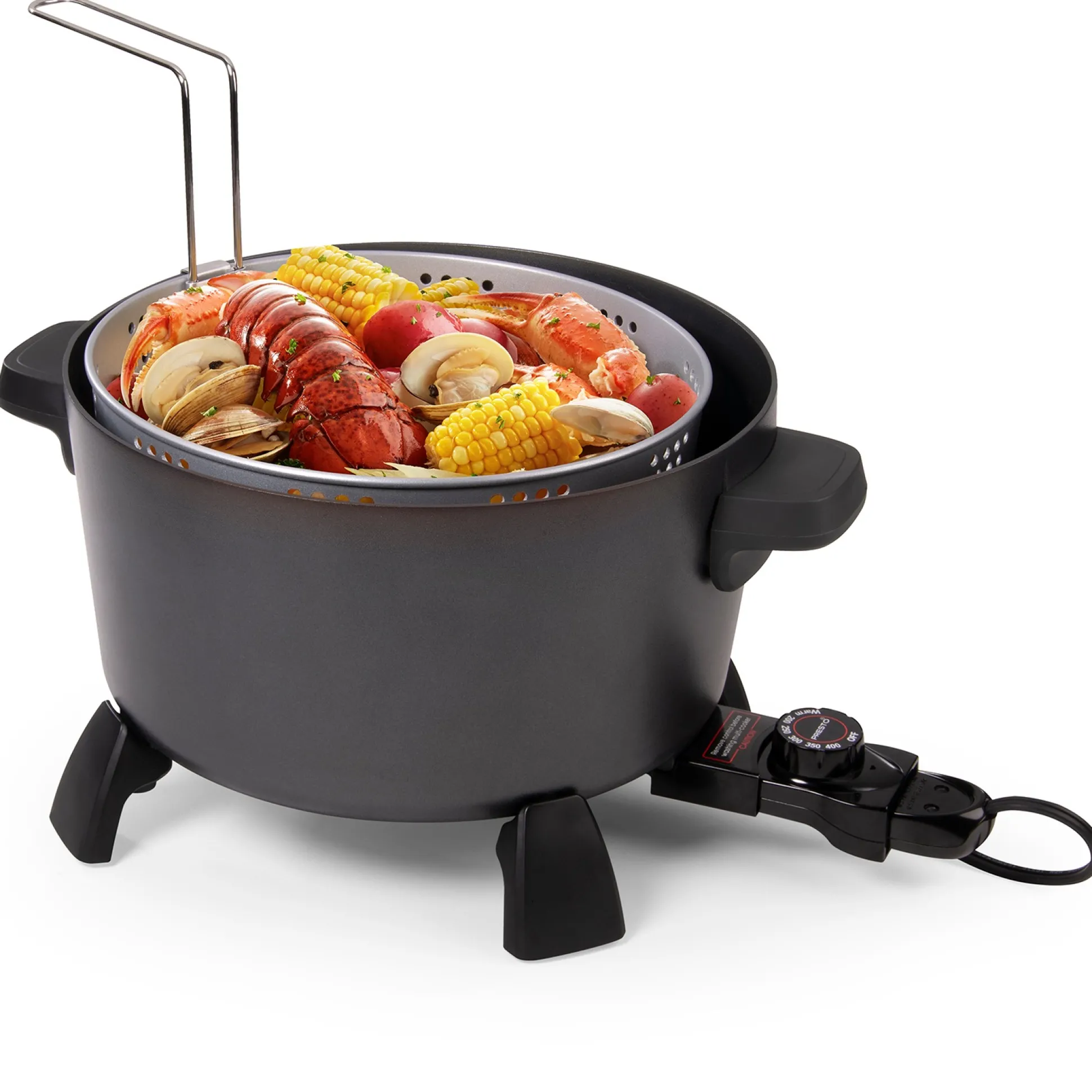 Presto 10-Quart Kitchen Kettle XL Multi-Cooker and Steamer